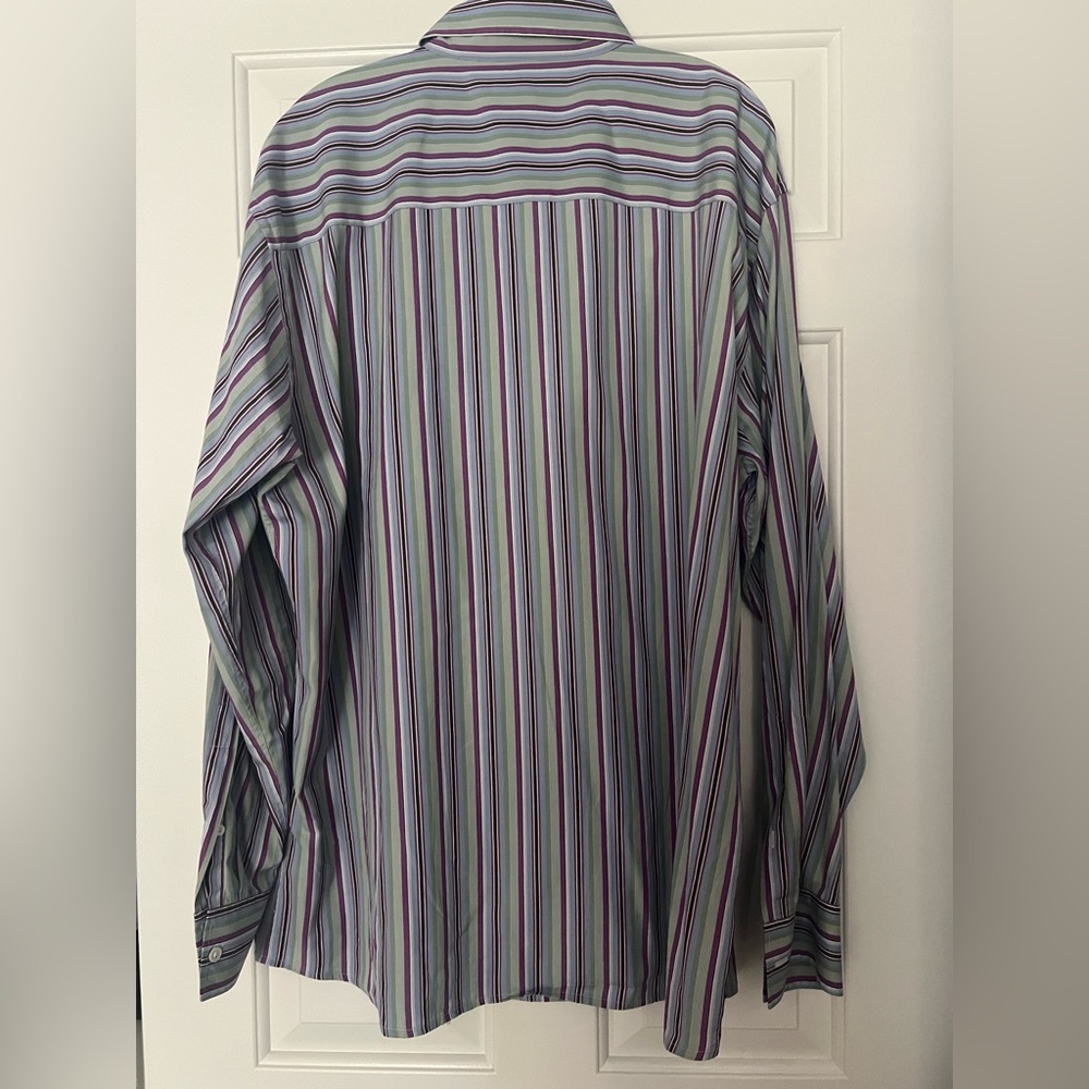 Faconnable Men's Striped Shirt - Multicolor-XL - Picture 2 of 5